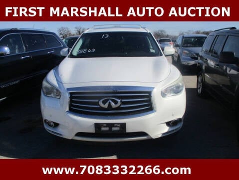 2013 Infiniti JX35 for sale at First Marshall Auto Auction in Harvey IL