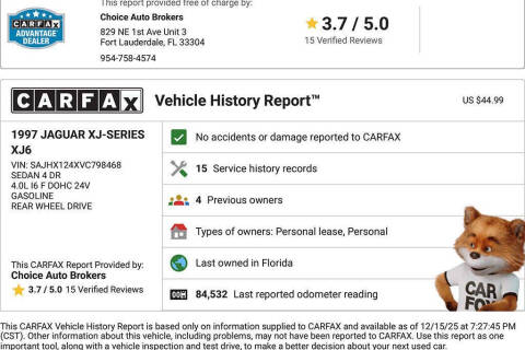 1997 Jaguar XJ-Series XJ6
