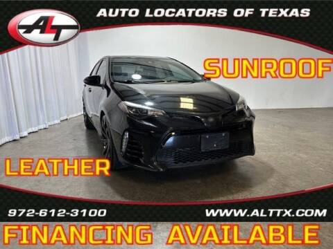 2017 Toyota Corolla for sale at AUTO LOCATORS OF TEXAS in Plano TX