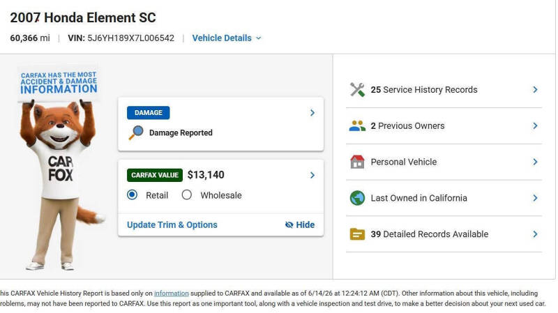 2007 Honda Element SC