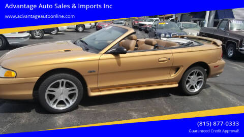 1997 Ford Mustang for sale at Advantage Auto Sales & Imports Inc in Loves Park IL