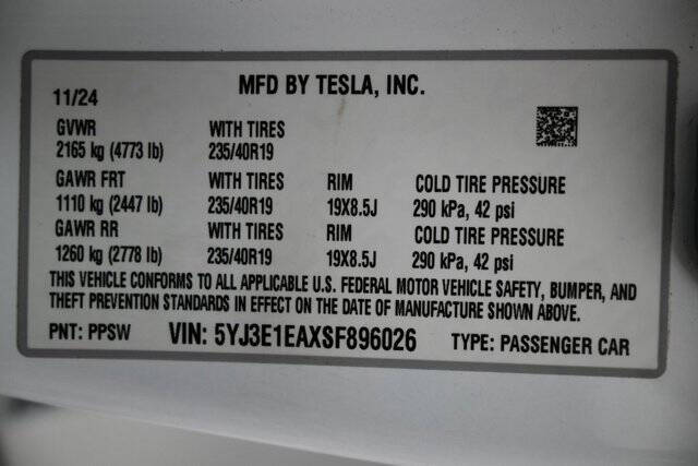2025 Tesla Model 3 Long Range