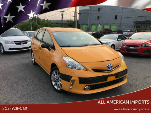 2013 Toyota Prius v for sale at All American Imports in Alexandria VA