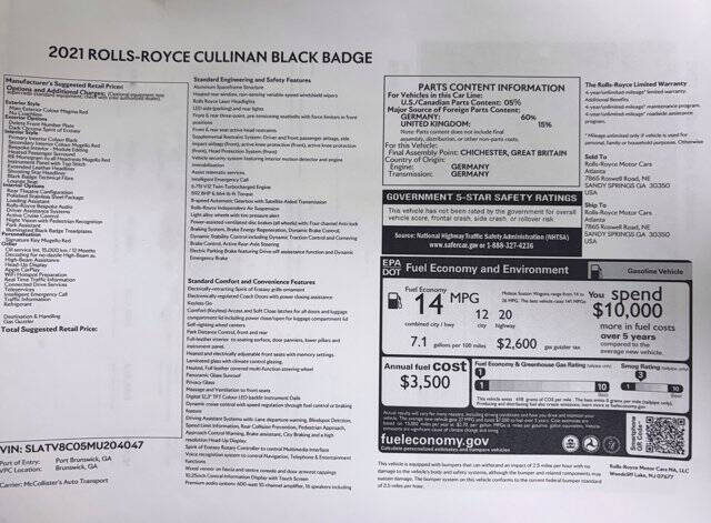 2021 Rolls-Royce Black Badge Cullinan