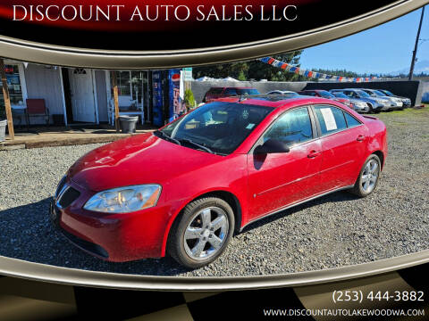 2006 Pontiac G6 for sale at DISCOUNT AUTO SALES LLC in Spanaway WA
