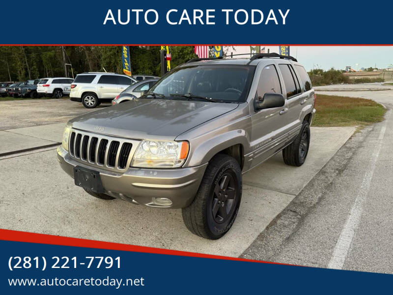 2002 Jeep Grand Cherokee for sale at AUTO CARE TODAY in Spring TX