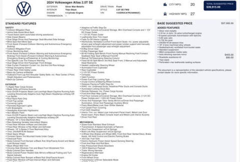 2024 Volkswagen Atlas SE