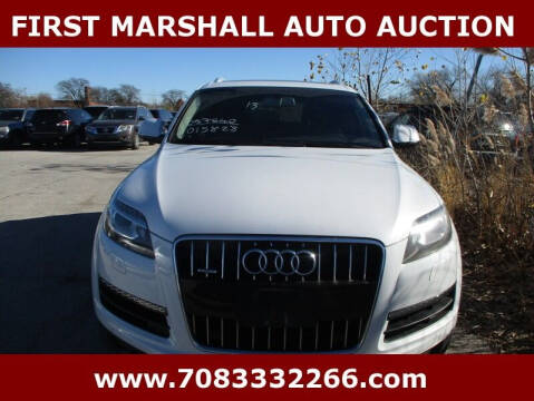 2013 Audi Q7 for sale at First Marshall Auto Auction in Harvey IL