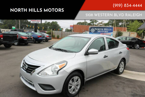 2017 Nissan Versa for sale at NORTH HILLS MOTORS in Raleigh NC