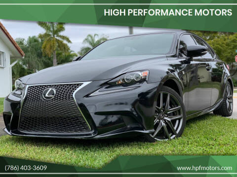 2015 Lexus IS 250 for sale at HIGH PERFORMANCE MOTORS in Hollywood FL