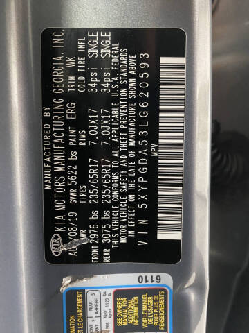 2020 Kia Sorento LX V6