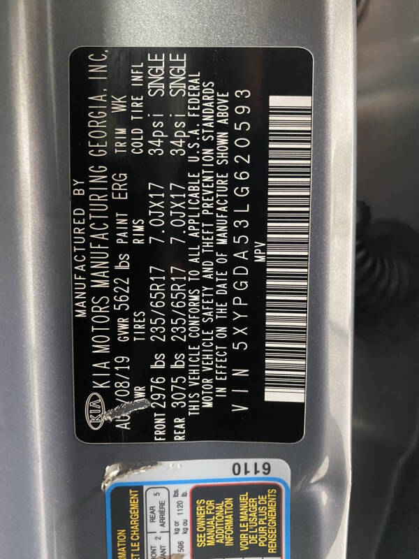 2020 Kia Sorento LX V6