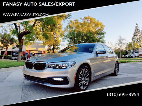 2018 BMW 5 Series for sale at FANASY AUTO SALES/EXPORT in Yorba Linda CA