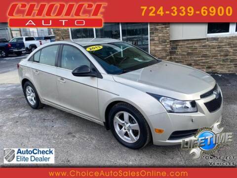 2013 Chevrolet Cruze for sale at CHOICE AUTO SALES in Murrysville PA