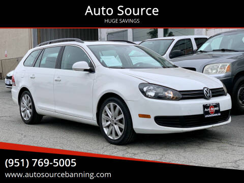 2013 Volkswagen Jetta for sale at Auto Source in Banning CA