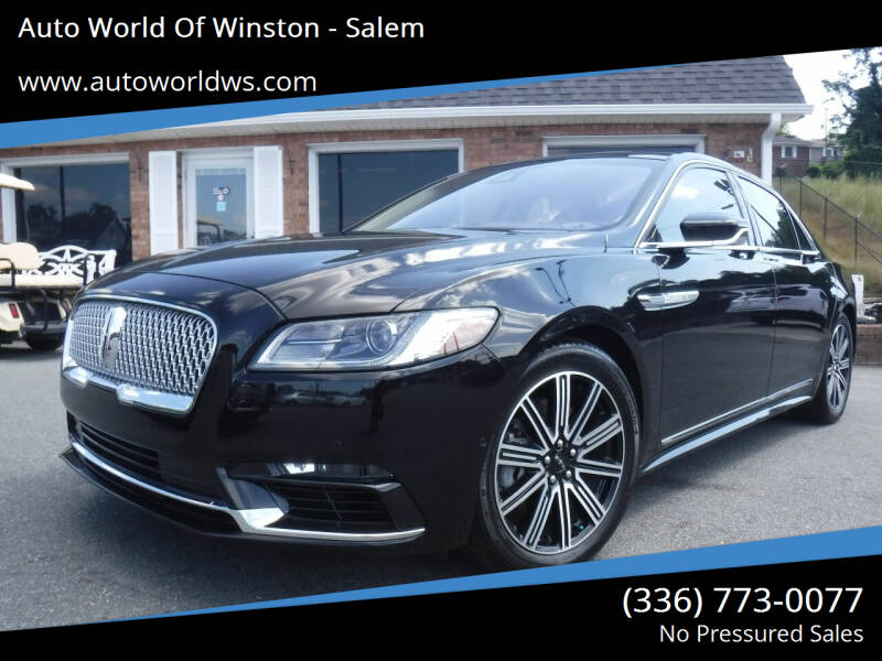 2019 Lincoln Continental for sale at Auto World Of Winston - Salem in Winston Salem NC