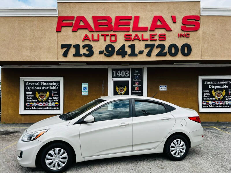 2017 Hyundai Accent for sale at Fabela's Auto Sales Inc. in South Houston TX