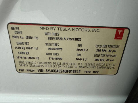2016 Tesla Model X 75D