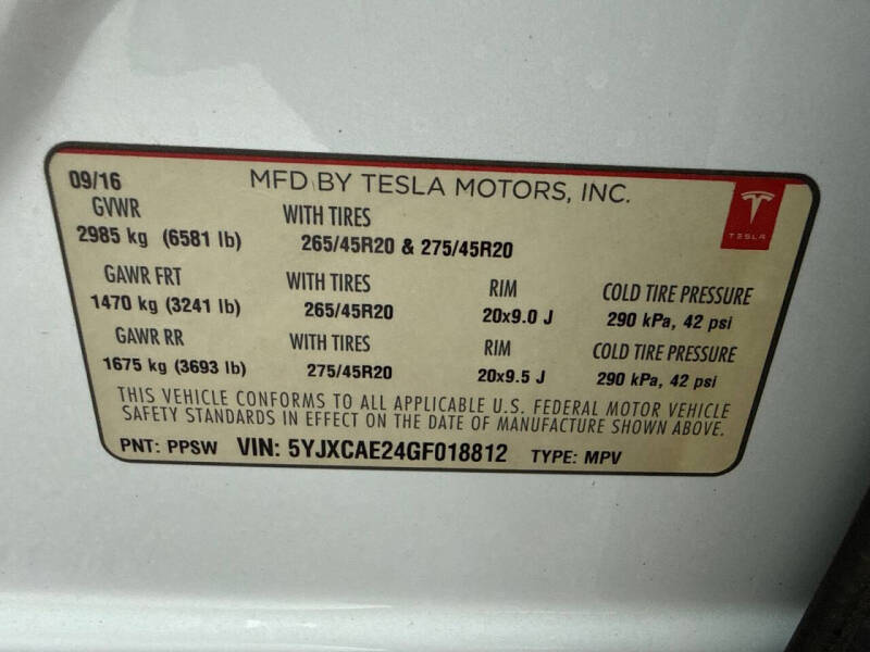 2016 Tesla Model X 75D