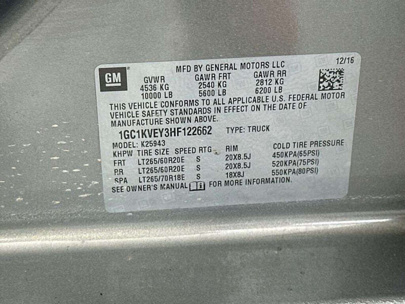 2017 Chevrolet Silverado 2500HD