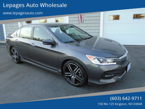 2017 Honda Accord for sale at Lepages Auto Wholesale in Kingston NH