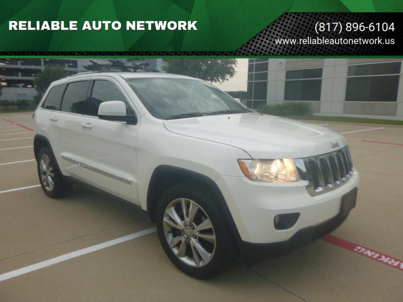2012 Jeep Grand Cherokee for sale at RELIABLE AUTO NETWORK in Arlington TX