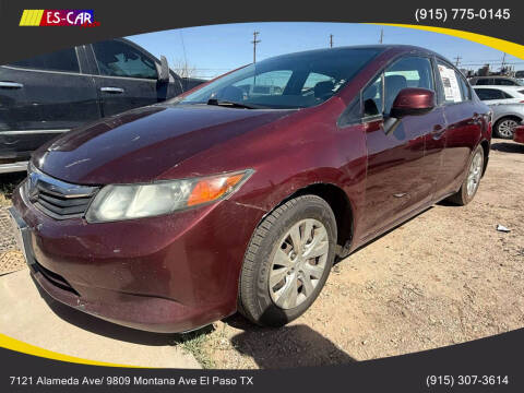 2012 Honda Civic for sale at Escar Auto in El Paso TX