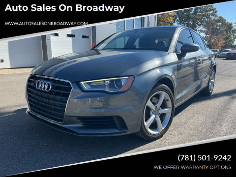 2015 Audi A3 for sale at Auto Sales on Broadway in Norwood MA