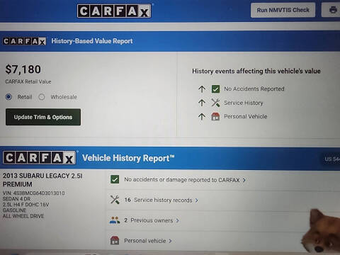 2013 Subaru Legacy 2.5i Premium