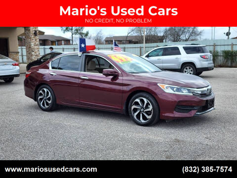 2016 Honda Accord for sale at Mario's Used Cars - Pasadena Location in Pasadena TX