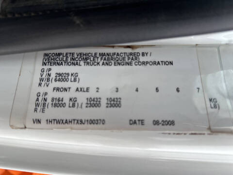 2009 International WorkStar 7600