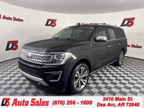 2020 Ford Expedition MAX for sale at D3 Auto Sales in Des Arc AR