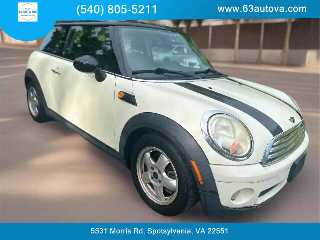 2010 MINI Cooper for sale at 63 Auto Inc in Spotsylvania, VA