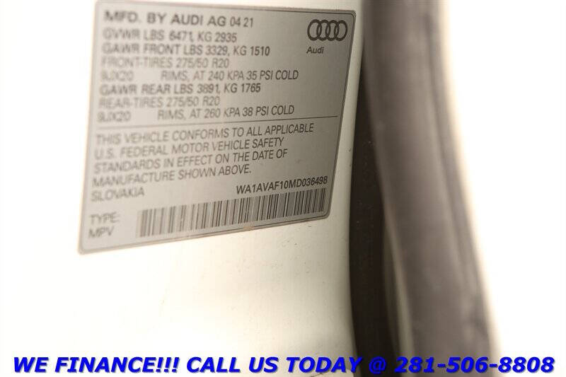 2021 Audi Q8 quattro Premium 55 TFSI