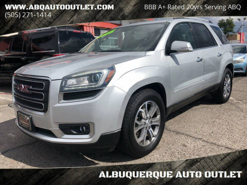 2016 GMC Acadia for sale at ALBUQUERQUE AUTO OUTLET in Albuquerque NM