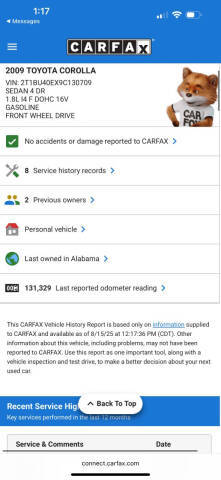 2009 Toyota Corolla LE