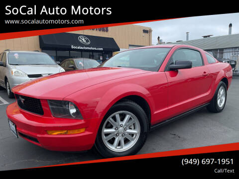 2007 Ford Mustang for sale at SoCal Auto Motors in Costa Mesa CA