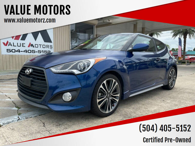 2016 Hyundai Veloster for sale at VALUE MOTORS in Kenner LA