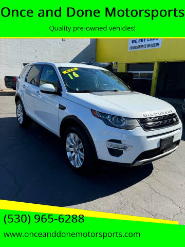 2016 Land Rover Discovery Sport for sale at Once and Done Motorsports in Chico CA