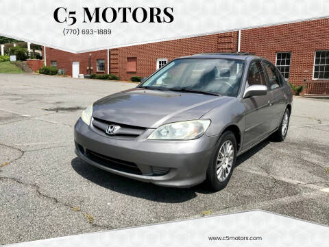 2005 Honda Civic for sale at C5 Motors in Marietta GA