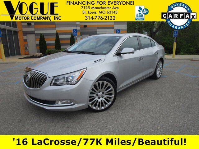 2016 Buick LaCrosse for sale at Vogue Motor Company Inc in Saint Louis MO