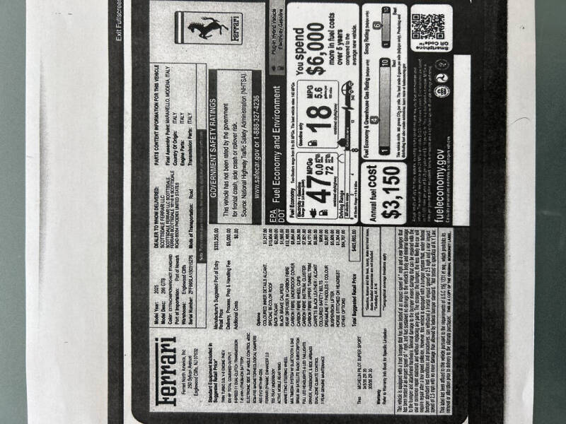 2025 Ferrari 296 GTB