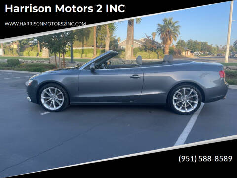 2013 Audi A5 for sale at Harrison Motors 2 INC in Riverside CA