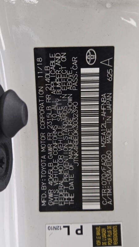 2019 Toyota Corolla Hatchback SE