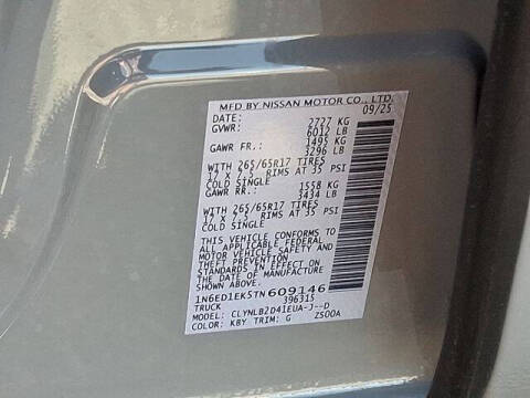 2026 Nissan Frontier S