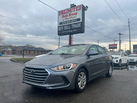 2017 Hyundai Elantra for sale at Unlimited Auto Group in West Chester OH