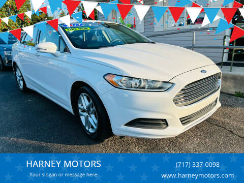 2014 Ford Fusion for sale at HARNEY MOTORS in Gettysburg PA