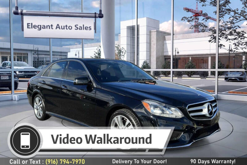 2014 Mercedes-Benz E-Class for sale at Elegant Auto Sales in Rancho Cordova CA