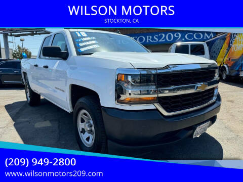 2018 Chevrolet Silverado 1500 for sale at WILSON MOTORS in Stockton CA