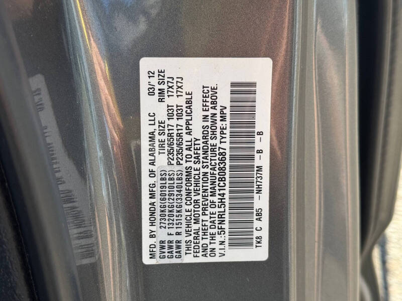2012 Honda Odyssey EX